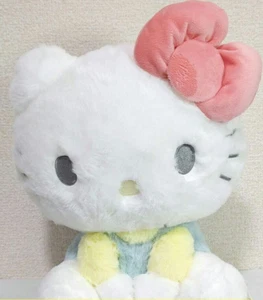 Hello Kitty Pastel Sitting Doll BIG Plush 27cm Fluffy type Eikoh Prize 2024 NEW - Picture 1 of 4