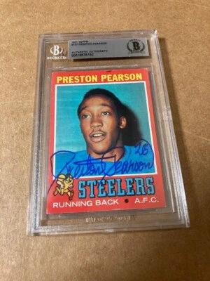 Preston Pearson  Signed 1971 Topps Rookie Card Beckett Auth. - Image 1 of 2