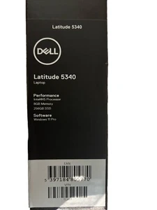 DELL Latitude 5340 Laptop Core i5-1335U 8GB RAM 256GB SSD 13.3" FHD IPS W11 Pro - Picture 1 of 14