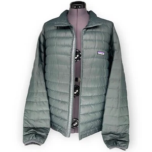 Patagonia Goosedown Lightweight Puffer Green Jacket 84673F8 Men’s Size Large - Picture 1 of 11
