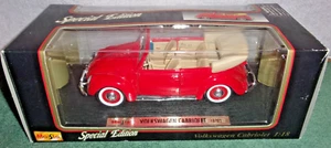 1951 Volkswagen Cabriolet Diecast Model Car by Maisto 1:18 Scale - New In Box - Picture 1 of 8