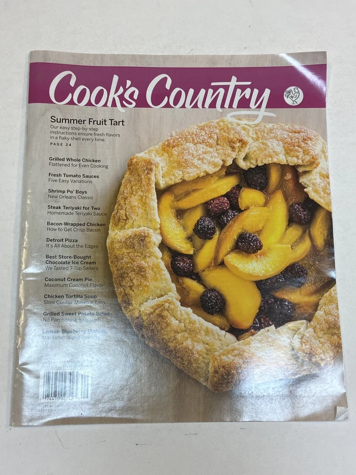 Cook's Country Magazine Aug 9 2017 Summer Fruit Tart Detroit Pizza Tortilla Soup - Image 1 of 1