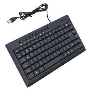 Wired Keyboard Mini 87 Keys USB Desktop Notebook Computer Accessories - Picture 1 of 18