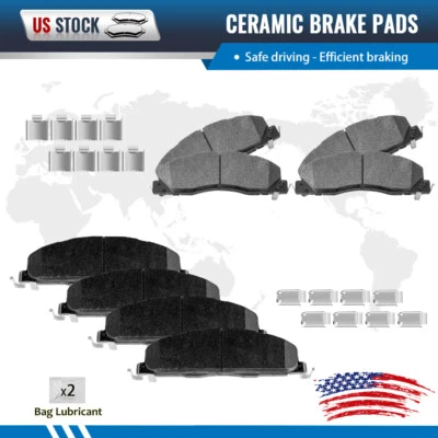 Front & Rear Ceramic Brake Pads for 2009 2010 2011 2012 - 2018 Ram 2500 3500 - Image 1 of 4