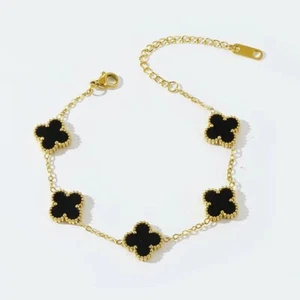 Fritillaria Mother of Pearl Clover bracelet - Picture 1 of 17