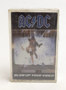 AC/DC - Blow Up Your Video 1988 Audio Cassette Tape SEALED ~ CRACKED CASE - Picture 1 of 6