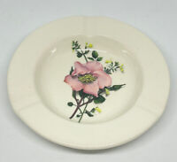 Vintage English Ceramic Ashtray Rose Artwork Floral Design Made In England