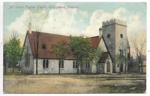 Collingwood Ontario 1910 postal All Saints English Church Pub. Stedman Bros. - Imagen 1 de 2
