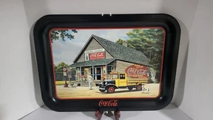 Signed Coca-Cola Serving Tray "The Pause That Refreshes" 1993 Pamela C. Renfroe - Picture 1 of 20