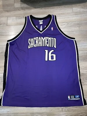 Camiseta deportiva Reebok de baloncesto de la NBA Peja Stojakovic #16 Sacramento Kings 60 3XL Foto 1 de 3