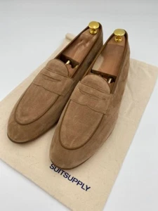 Suitsupply Cuir Mocassins Daim Cuir Veau EU44 US11 UK10 - Picture 1 of 9
