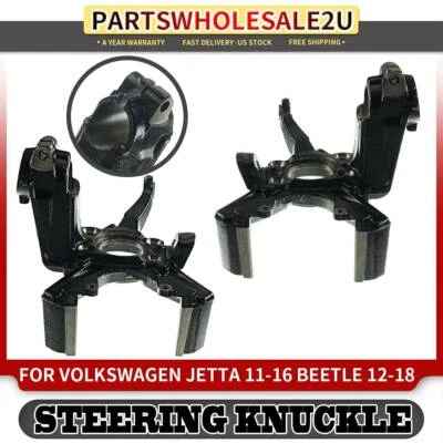 2Pcs Front Left & Right Steering Knuckle for Volkswagen Beetle 2012-2018 Jetta - Image 1 of 4