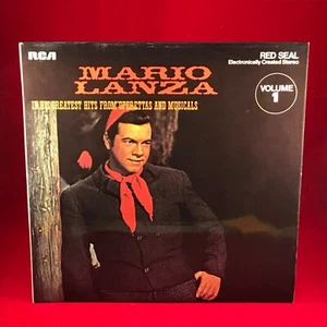 MARIO LANZA In His Greatest Hits From Operettas Musicals Volume 1 UK Vinyl LP B - Picture 1 of 3