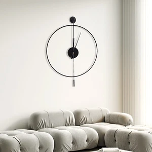 Classical Stylish Round Wall Clock Metal Pointers Anti-corrosive and Rust-proof - Picture 1 of 9