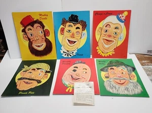 Complete Set 6 Mix Match Face Puzzles Complete With Original Fun Maker Box - Picture 1 of 4