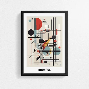 Bauhaus Style Masterpiece: Stunning Poster Print for Modern Interiors Wall Decor - Picture 1 of 13