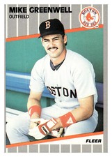 1989 Fleer 90 Mike Greenwell   Boston Red Sox