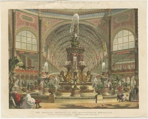 Antique Print of the Majolica Fountain in the International Exhibition (1862) - Picture 1 of 1