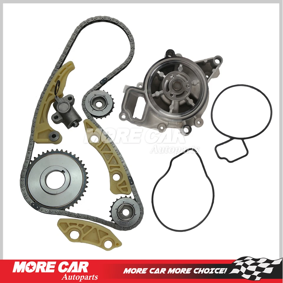 Kit de cadena de distribución juego de bomba de agua apto 00-11 Saturn Chevrolet Pontiac 2.2L 2.4L Foto 1 de 4