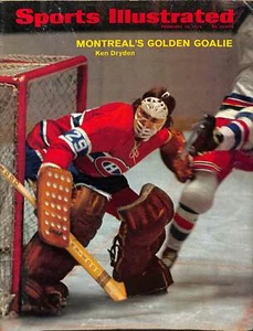 Etiqueta ilustrada deportiva Ken Dryden Montreal Canadiens 2/14/72 retirada 180707 - Imagen 1 de 1