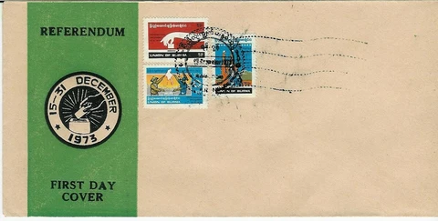 Burma  1973, fdc, referendum, voting Cover