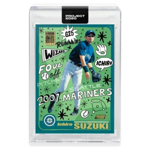 Topps PROJECT 2020 Card 62 - 2001 Ichiro by Sophia Chang w/ BOX IN STOCK NOW - Picture 1 of 5