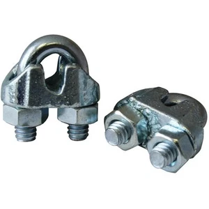 250 clips de cable de cable maleables chapados en zinc, 3/8" - Imagen 1 de 1