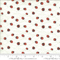Solana Ladybug 48684 Peach Ladybugs Bugs Orange Moda Fabrics Quilting Cotton Fabric