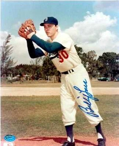 Billy Loes autographed 8x10 Photo (Brooklyn Dodgers 1955 World Series Champions) - Picture 1 of 1
