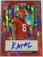 2023 Leaf Vivid KENNY MCINTOSH Georgia Seahawks Refractor Auto Autograph 5/8