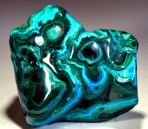 2.5 inch 5.2 oz Top Vivid Chrysocolla with Malachite, Congo! CR246 - Picture 1 of 4