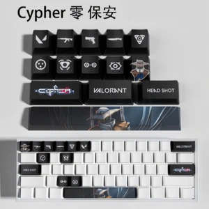New | Valorant Keycaps | Cypher | 14 Keys | Black and White - Picture 1 of 1