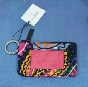New With Tags Vera Bradley Zip ID Case Wallet Twilight Paisley Multi-Color - Picture 1 of 3
