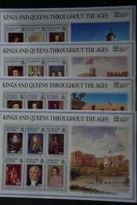 BRITISH VIRGIN ISLANDS +3 OTHER 2000 KINGS & QUEENS SHEETLETS MHN - Bild 1 von 1