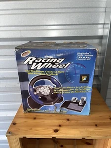 Intec G5285 Racing Steering Wheel & Pedals Tested Works PS1 PS2 Xbox GameCube - Picture 1 of 5