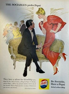 1960 Werbung The Sociables Prefer Pepsi Pepsi Cola - Bild 1 von 1