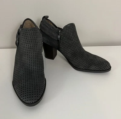 Botines Franco Sarto Talla 6 Dale 2 Gris Oscuro Tacón Perforado Nuevos sin Etiquetas Foto 1 de 4
