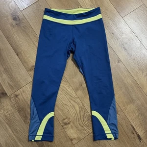 Lululemon Run: Inspire Crop II Gr. 6 Limitless Blue/Clarity Yellow W6830S Legging - Bild 1 von 5