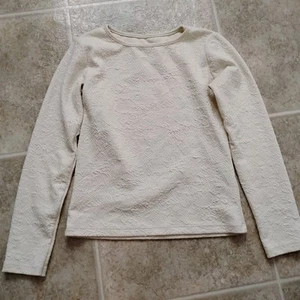 Persnickety Girls' Aspyn Tee Long-sleeved Cream Shirt Top Ivory EUC 12 - Picture 1 of 9