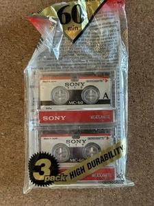 2 Sony MC-60 Kassetten LEER KOSTENLOSER VERSAND - Bild 1 von 3