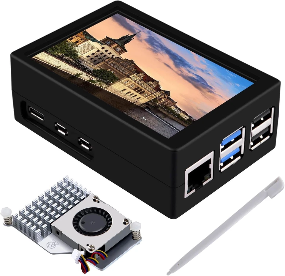 GeeekPi 3.5 inch Touchscreen Display with Raspberry Pi 5 Case, 480x320 TFT LCD 6 - Image 1 of 4