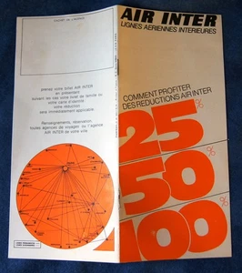 AIR INTER / Brochure REDUCTIONS et tarifs - Imagen 1 de 1