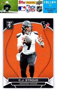 2024 Panini Totally Certified #33 C.J. Stroud Spiegel Platinum Orange #/99 - Bild 1 von 2