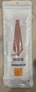 Spring Notion Boy's Pre-tied Linen Zipper Necktie  - Pink - Large, NEW!! - Picture 1 of 4