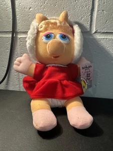 Vintage 1988 McDonald's Muppet Babys Miss Piggy Plüschpuppe Jim Henson 9 Zoll groß  - Bild 1 von 7