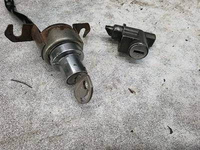 1979 Suzuki OR50 IGNITION SWITCH SEAT LOCK W KEY X13-1592.WF - Image 1 of 4