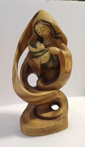 Madonna And Child, Wooden Figurine - Picture 1 of 10