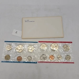 1980 U.S. Mint Set ~ 13 Coins ~ P & D ~ Uncirculated Government Packaging OGP - Picture 1 of 12