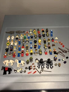LEGO Minifigures Large Lot Mixed Characters Spacemen, Kids, Racecar Drivers Etc - Picture 1 of 11