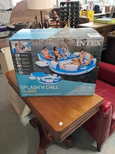 Intex 56299EP 7 Persons Inflatable Island - Blue/White - Bild 1 von 8